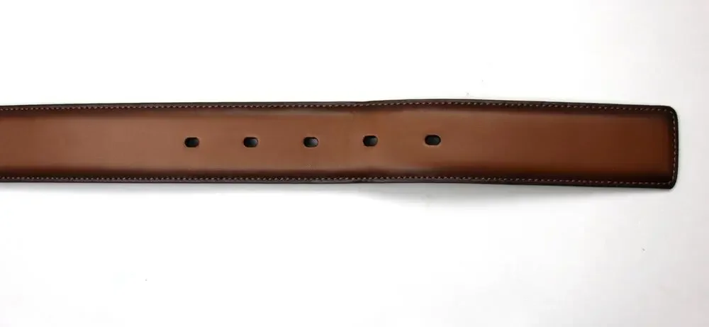 Original Penguin Belt Mens Size 36 Brown Genuine Leather Dress Logo Classic New